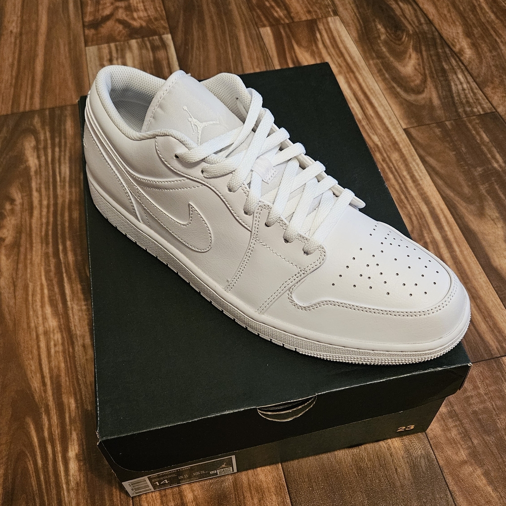 Nike Air Jordan Men's All-White Sneakers